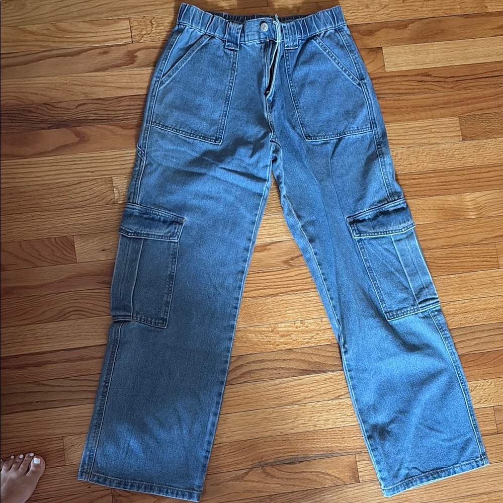 Forever 21 Blue Straight Leg Jeans
